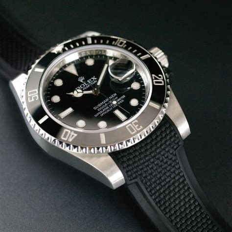 rubber strap rolex submariner|rolex submariner 2020 rubber strap.